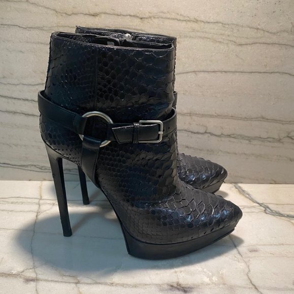 Exotic Skin Saint Laurent Booties - Picture 2 of 7
